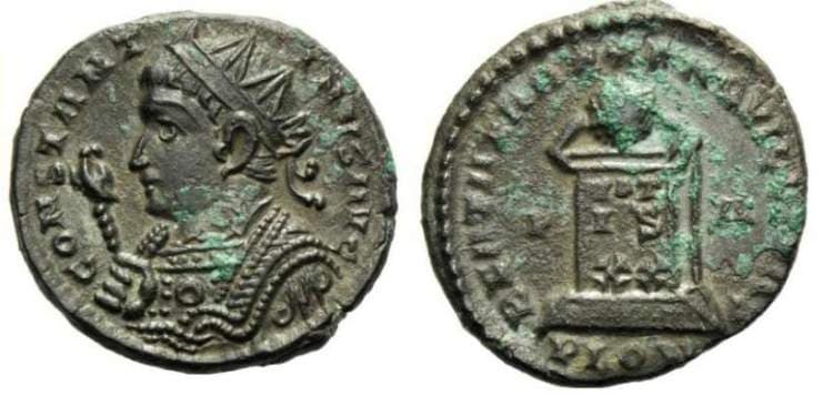 London RIC VII 207 Constantine I AE follis
