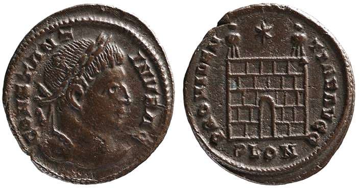 London RIC VII 294 Constantine AE follis