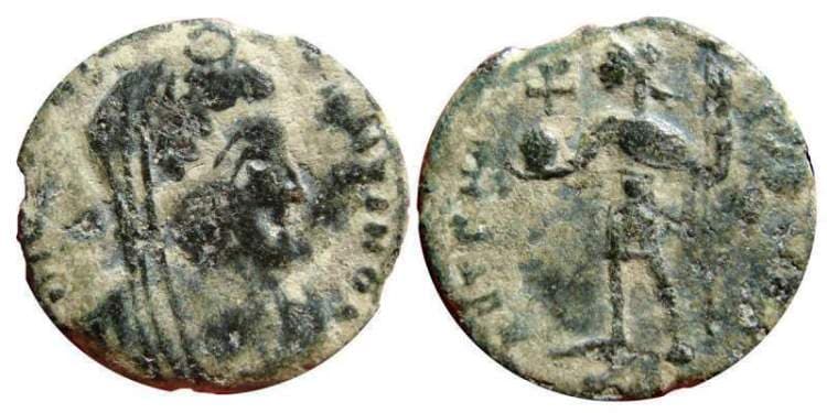 Lyons RIC VIII 3 Constantine I, Lyons, AE follis, posthumous