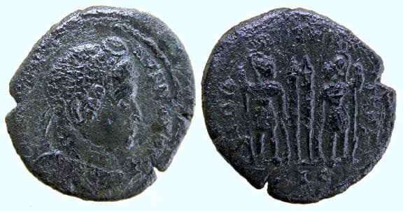 Lyons RIC VII 236 Constantine, Lyons, AE follis