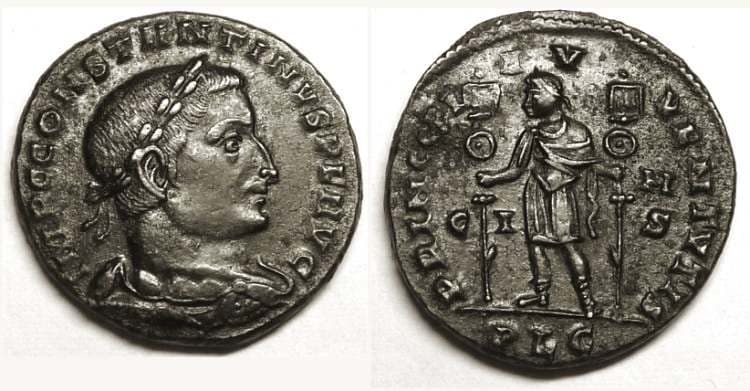 Lyons RIC VI 299 Constantine, AE follis of Lyons