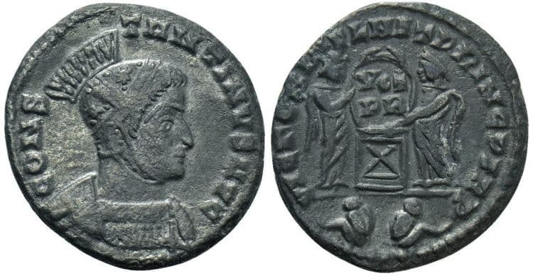 Lyons RIC VII 65 X Constantine I
