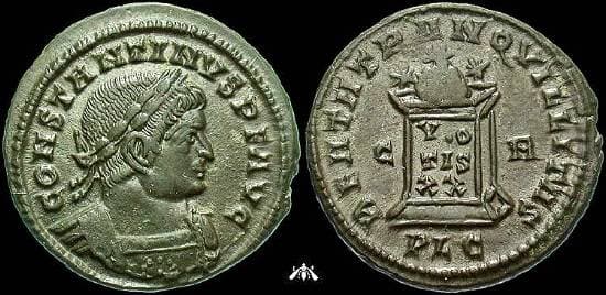 Lyons RIC VII 126 Constantine AE follis