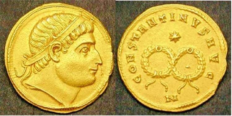 Nicomedia RIC VII 109 Constantine I, AV solidus, Nicomedia