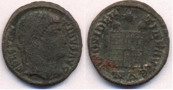 Nicomedia RIC VII 144, Δ Constantine AE Follis