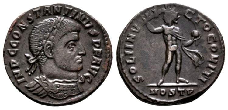 Ostia RIC VI 89, P Constantine I AE follis