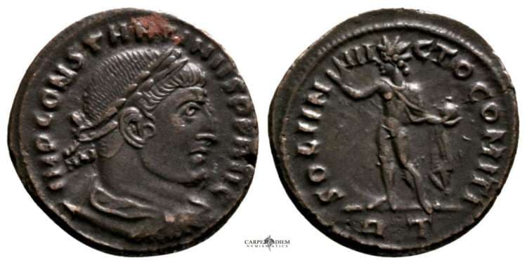 Rome RIC VII 57, T Constantine I, AE follis