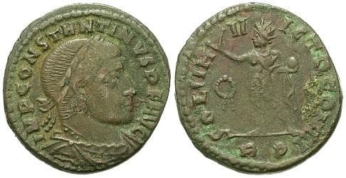 Rome RIC VII 97 Constantine, AE Follis, Rome