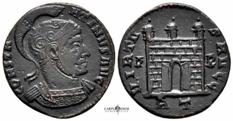 Rome RIC VII 190, T Constantine I AE follis, Rome