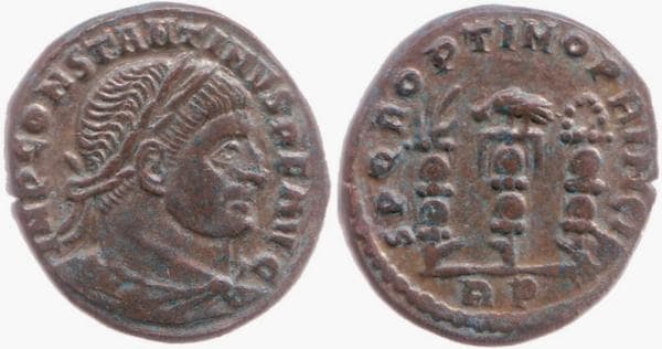 Rome RIC VI 348a Constantine AE Follis
