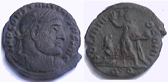 Rome RIC VII 52 Constantine I AE Follis