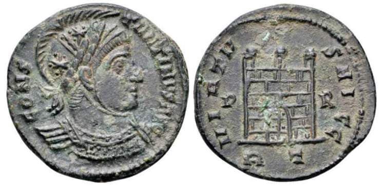 Rome RIC VII 176, T Constantine I AE Follis