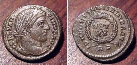 Rome RIC VII 232 Constantine AE follis