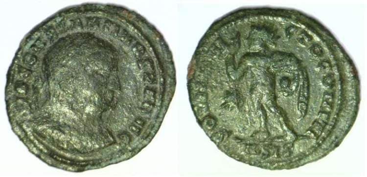 Siscia RIC VII 32 type 2, A Constantine I, AE follis, Siscia