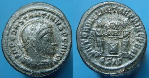 Siscia RIC VII 53,E Constantine AE follis