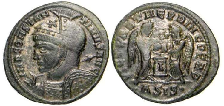 Siscia RIC VII 82, A Constantine AE follis