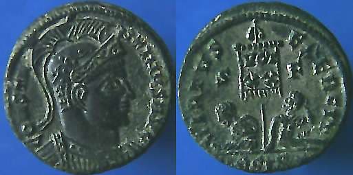 Siscia RIC VII 109, B Constantine AE follis