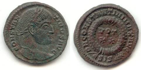 Siscia RIC VII 174 Constantine I AE follis