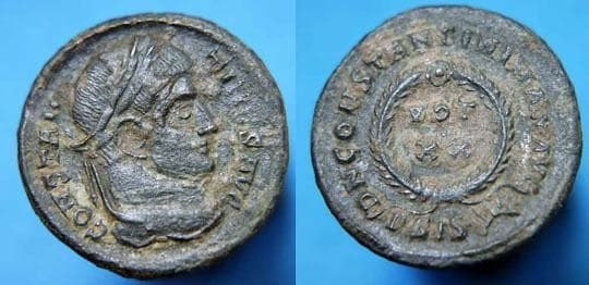 Siscia RIC VII 180 Constantine I, AE follis of Siscia Mint