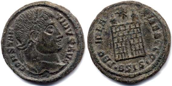 Siscia RIC VII 200,B Constantine AE follis