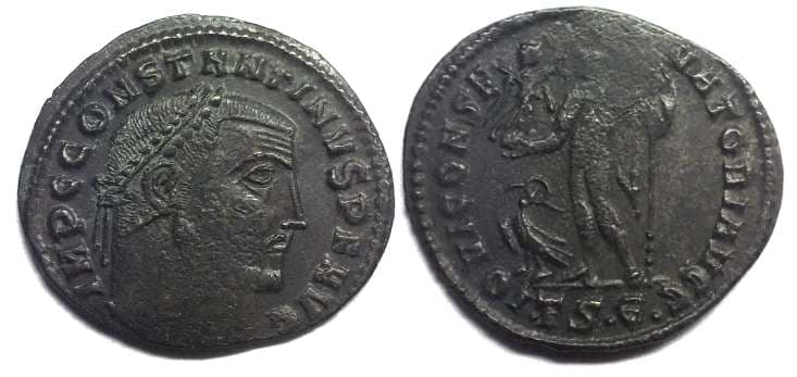 Thessalonica RIC VII 1 Constantine I, AE follis of Thessalonica