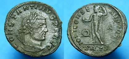 Thessalonica RIC VI 50b Constantine AE Follis