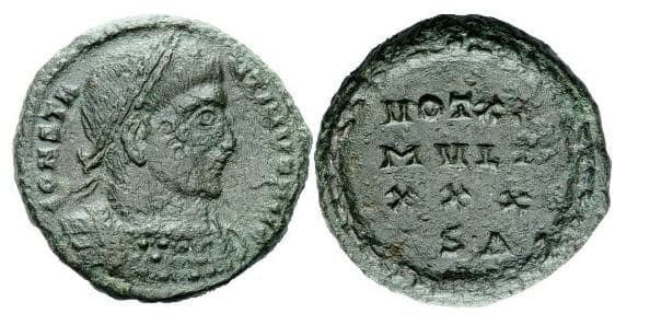 Thessalonica RIC VII 31v Constantine AE Follis