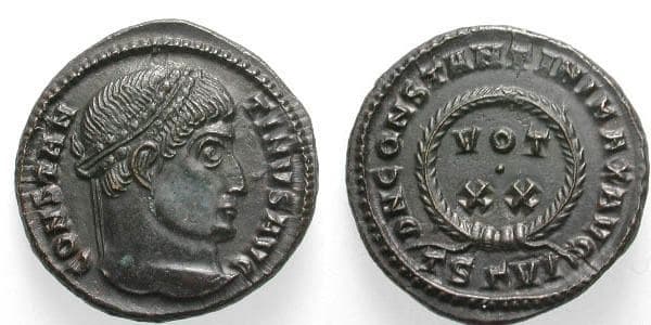 Thessalonica RIC VII 117 Constantine AE follis