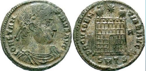 Thessalonica RIC VII 169, A Constantine AE follis