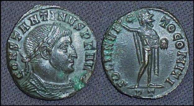 Ticinum RIC VI 131a, P Constantine AE Follis
