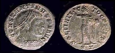 Ticinum RIC VII 3 Constantine I AE Follis