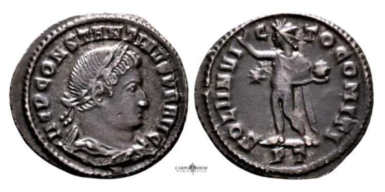 Ticinum RIC VII 7 Constantine AE follis