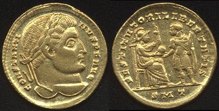 Ticinum RIC VII 31 Constantine AV Solidus