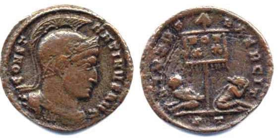 Ticinum RIC VII 114,S Constantine AE follis
