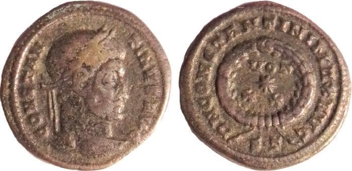 Ticinum RIC VII 130, S Constantine I AE follis