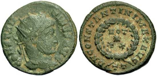 Ticinum RIC VII 131 as below Text