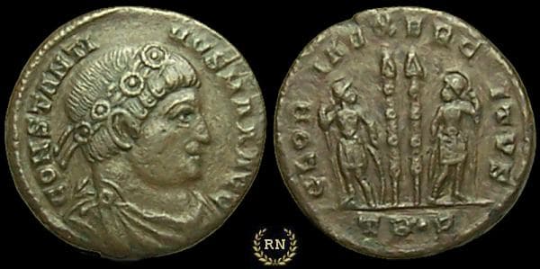 Trier RIC VII 537 Constantine I AE follis