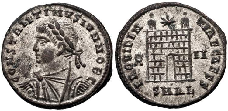 Alexandria RIC VII 51, II Constantine II AE follis of Alexandria