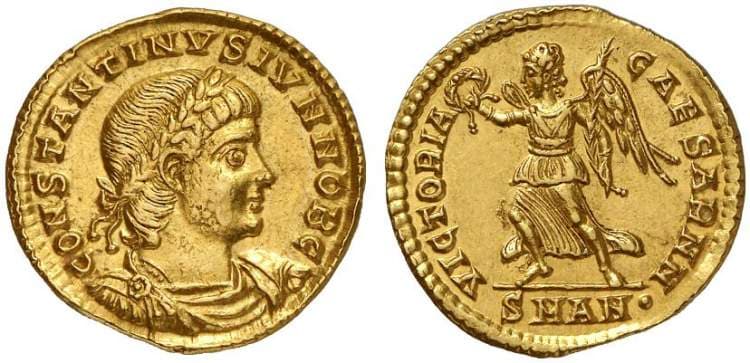 Antioch RIC VII 97 Constantine II, AV solidus