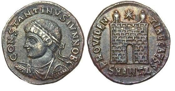 Antioch RIC VII 65, Δ Constantine II AE follis