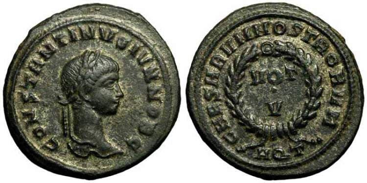 Aquileia RIC VII 74 Constantine II, AE follis