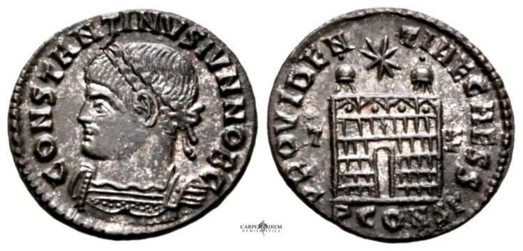 Arles RIC VII 329, P Constantine II, AE follis of Arles
