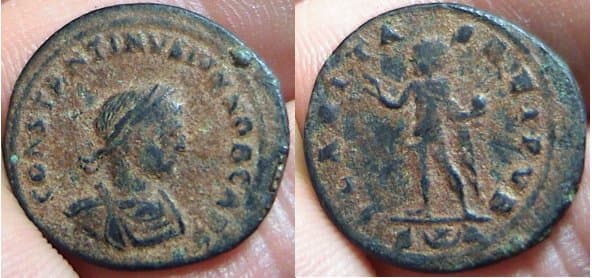 Arles RIC VII 156 Constantine II AE Follis