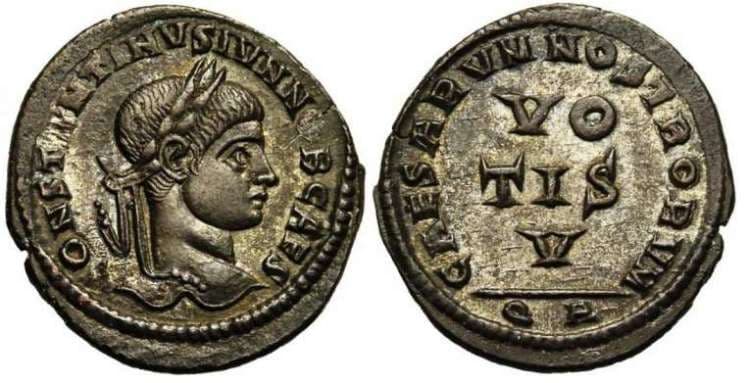Arles RIC VII 222 Constantine II AE follis