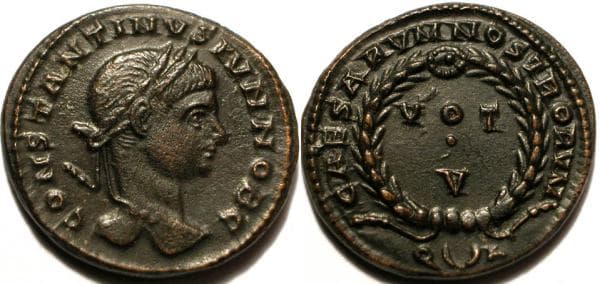 Arles RIC VII 237 Constantine II AE follis 18mm