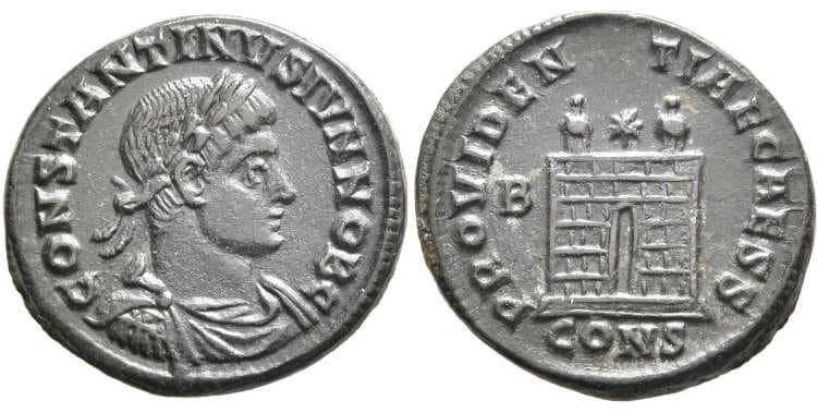 Constantinople RIC VII 9 Constantine II AE follis
