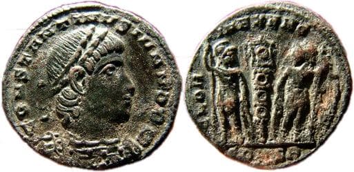 Constantinople RIC VII 138 Constantine II AE follis