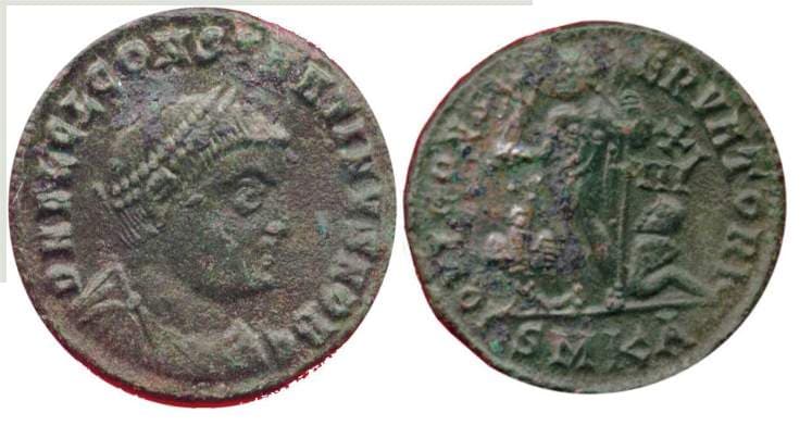 Cyzicus RIC VII 19, A Constantine II AE follis
