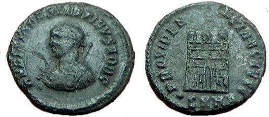Heraclea RIC VII 46, Δ Constantine II AE follis
