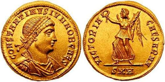 Heraclea RIC VII 101 Constantine II AV Solidus